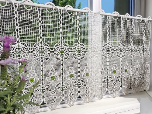 ZAZDROSTKA GIPIURA KORONKA 80cm szer./40cm wys.