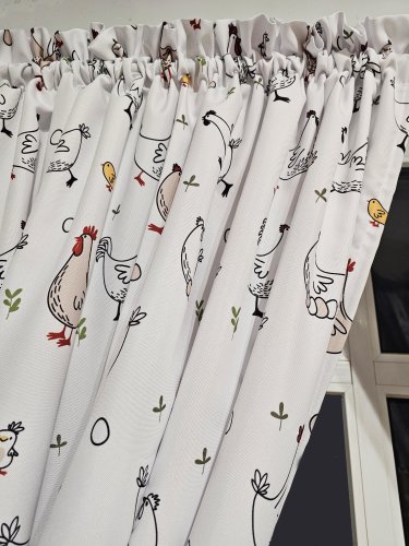 ZAKOSTYL ZASŁONY + ZAZDROSTKA KOKO KURY PLAMOODPORNA