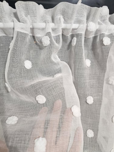 ZAKOSTYL ZASŁONY + ZAZDROSTKA KOKO KURY PLAMOODPORNA