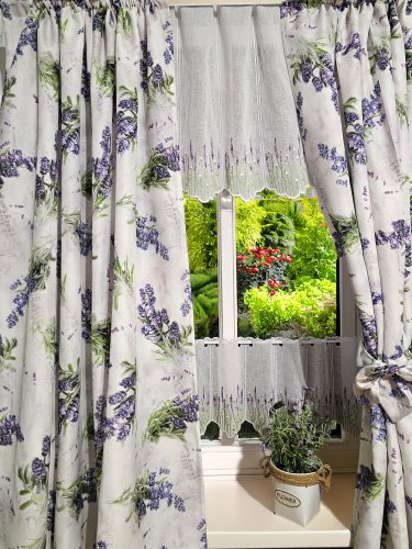 ZAKOSTYL ZASŁONY + ZAZDROSTKA + LAMBREKIN LAWENDA 