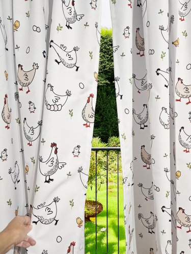 Zasłona kurki kury koko wodoodporna szer.150cm