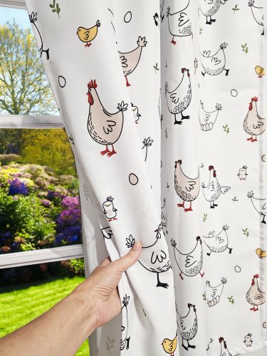 ZASŁONA KURKI KURY KOKO WODOODPORNA SZER.150cm