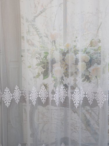 FIRANA GOTOWA MARKIZETA GRUBO HAFTOWANA 190cm szer./250cm wys.