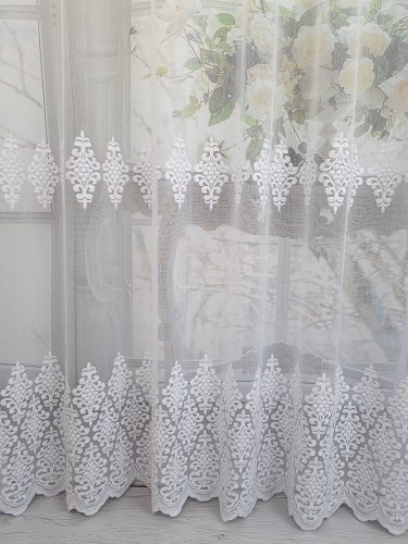 Firana gotowa markizeta grubo haftowana 190cm szer./250cm wys.