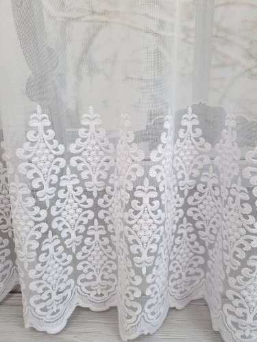 FIRANA GOTOWA MARKIZETA GRUBO HAFTOWANA 190cm szer./250cm wys.