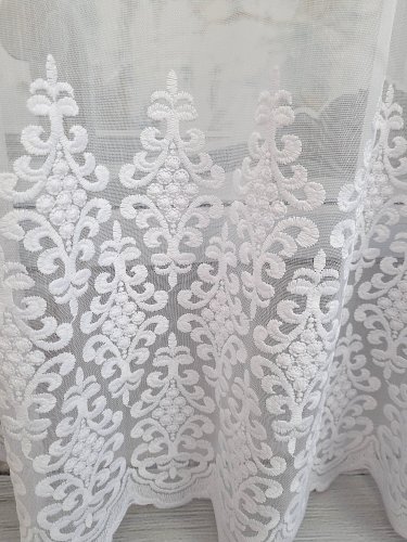 FIRANA GOTOWA MARKIZETA GRUBO HAFTOWANA 190cm szer./250cm wys.