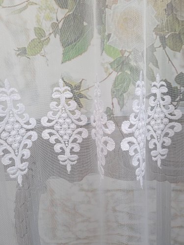 FIRANA GOTOWA MARKIZETA GRUBO HAFTOWANA 190cm szer./250cm wys.