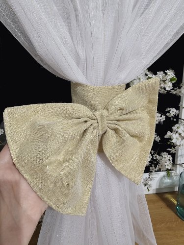 FIRANA GOTOWA ZŁOTY LAMBREKIN FIRANA ZŁOTE NITKI 300cm/160cm 