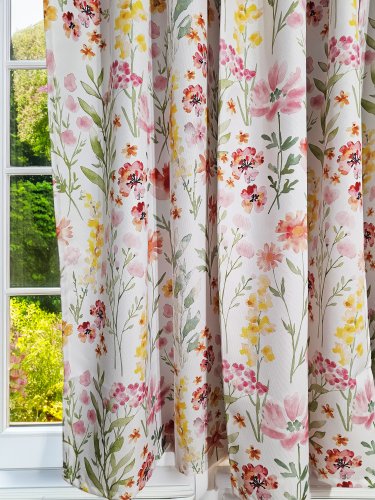 ZASŁONA WIOSNA KWIATY  WODOODPORNA SZER.150cm