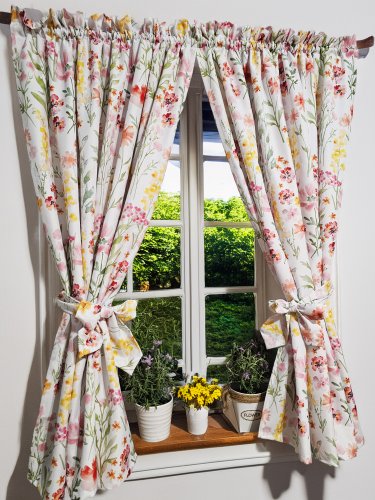 ZASŁONA WIOSNA KWIATY  WODOODPORNA SZER.150cm