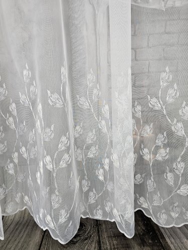 FIRANA GOTOWA MARKIZETA HAFTOWANA LISTKI 380cm szer./250cm wys.