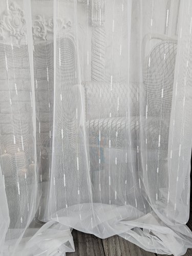 FIRANA LINIE PION SZCZOTKI  TŁO biel OŁ. 300CM