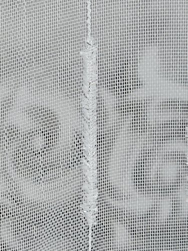 FIRANA LINIE PION SZCZOTKI  TŁO BIEL SREBRO OŁ. 300CM