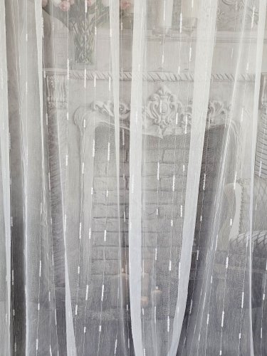 FIRANA LINIE PION SZCZOTKI  TŁO BIEL SREBRO OŁ. 300CM