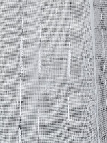 FIRANA LINIE PION SZCZOTKI  TŁO BIEL SREBRO OŁ. 300CM