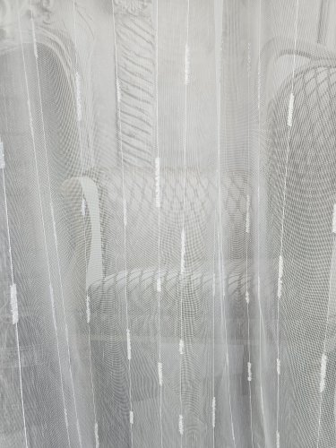 FIRANA LINIE PION SZCZOTKI  TŁO BIEL ZŁOTO OŁ. 300CM