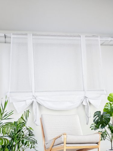 Roleta jak rzymska panele roletka etamina biel/krem