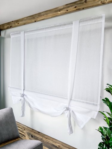 ROLETA JAK RZYMSKA PANELE ROLETKA ETAMINA BIEL/KREM