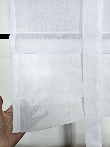 ROLETA JAK RZYMSKA PANELE ROLETKA ETAMINA BIEL/KREM