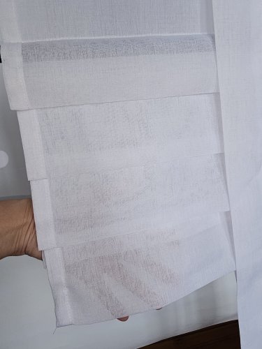 ROLETA JAK RZYMSKA PANELE ROLETKA ETAMINA BIEL/KREM