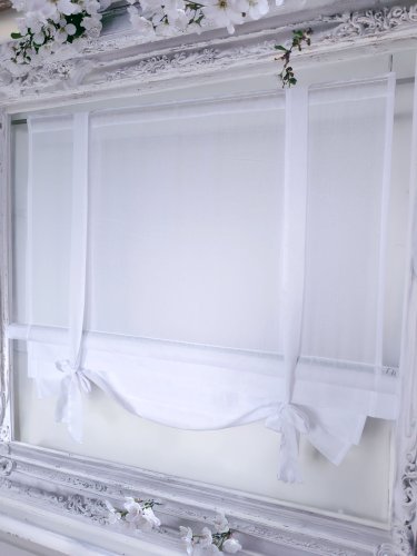 ROLETA JAK RZYMSKA PANELE ROLETKA ETAMINA BIEL/KREM