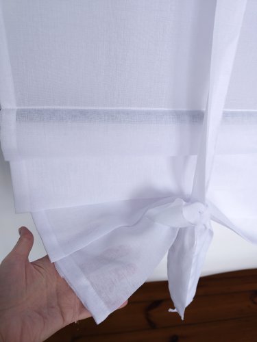 ROLETA JAK RZYMSKA PANELE ROLETKA ETAMINA BIEL/KREM