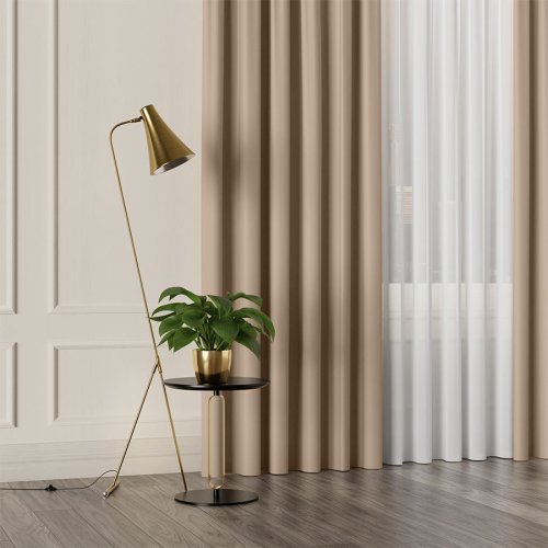 Zasłona greta blackout zaciemniająca max320cm (kolor 004) beżowy