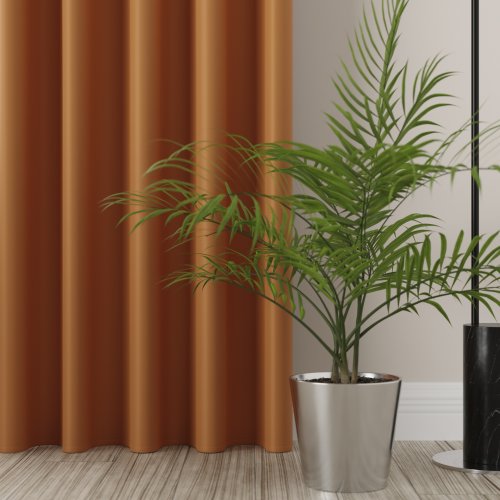 Zasłona dona blackout zaciemniająca max280cm (kolor 035) pomarańczowy rudy