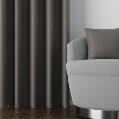 Zasłona dona blackout zaciemniająca max280cm (kolor 204) ciepły ciemny szary