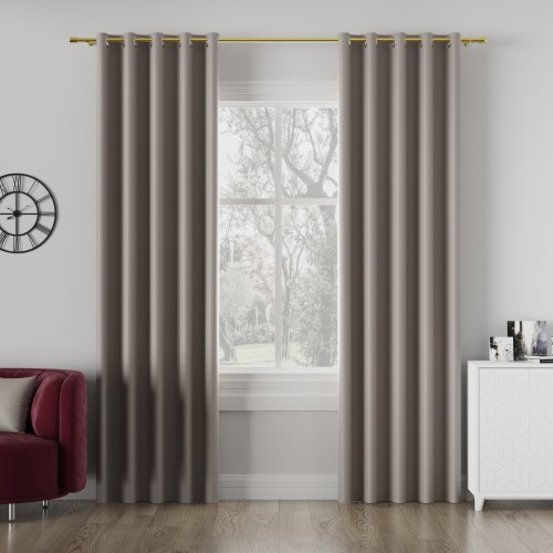 ZASŁONA DONA BLACKOUT ZACIEMNIAJĄCA max280cm (KOLOR 212) CIEMNY CHŁODNY BEŻOWY