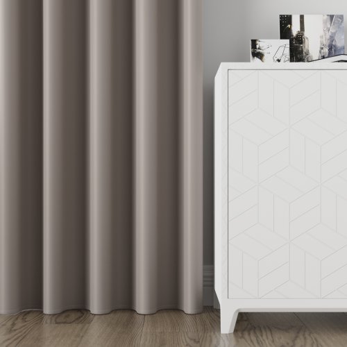 Zasłona dona blackout zaciemniająca max280cm (kolor 212) ciemny chłodny beżowy