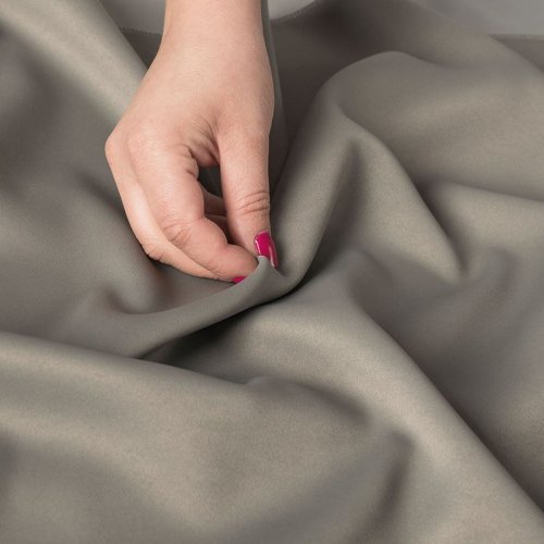 ZASŁONA GRETA BLACKOUT ZACIEMNIAJĄCA max320cm (KOLOR 011) CIEMNO BEŻOWO SZARY