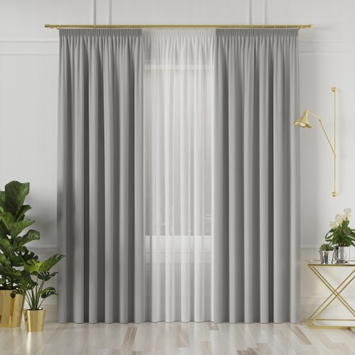 ZASŁONA GRETA BLACKOUT ZACIEMNIAJĄCA max320cm (KOLOR 012) SZARY