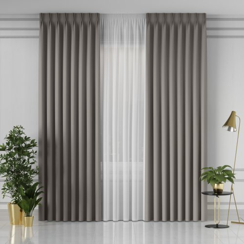 ZASŁONA GRETA BLACKOUT ZACIEMNIAJĄCA max320cm (KOLOR 013) CHŁODNY SZARY