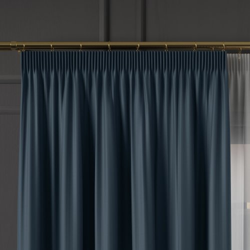 ZASŁONA GRETA BLACKOUT ZACIEMNIAJĄCA max320cm (KOLOR 016) GRANATOWY