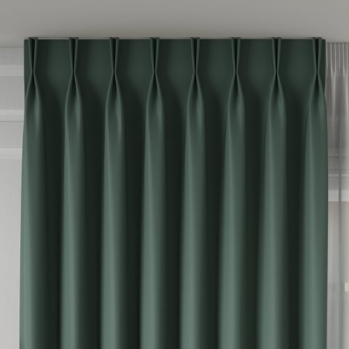 ZASŁONA GRETA BLACKOUT ZACIEMNIAJĄCA max320cm (KOLOR 017) BUTELKOWY ZIELONY