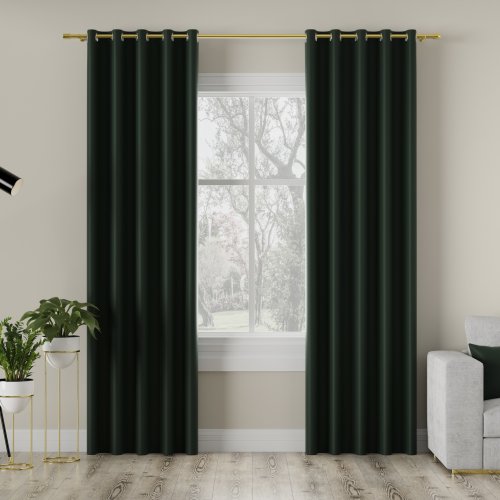 ZASŁONA DONA BLACKOUT ZACIEMNIAJĄCA max280cm (KOLOR 223) BUTELKOWY ZIELONY