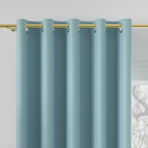 ZASŁONA DONA BLACKOUT ZACIEMNIAJĄCA max280cm (KOLOR 312) BŁĘKITNY NIEBIESKI