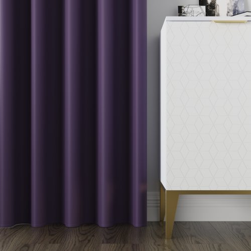 Zasłona dona blackout zaciemniająca max280cm (kolor 668) purpurowy
