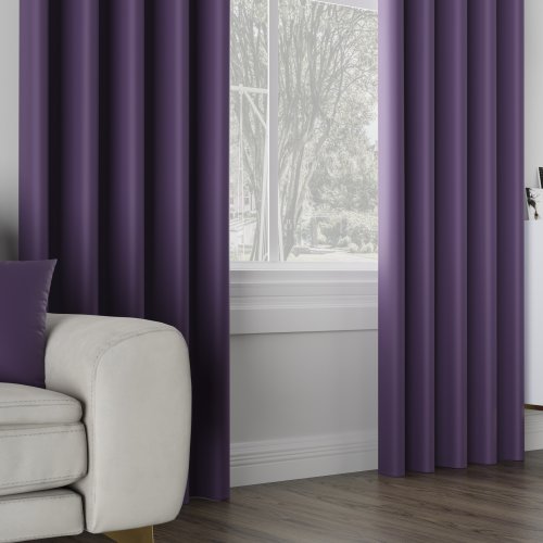 ZASŁONA DONA BLACKOUT ZACIEMNIAJĄCA max280cm (KOLOR 683) FIOLETOWY