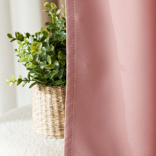 ZASŁONA DONA BLACKOUT ZACIEMNIAJĄCA max280cm (KOLOR 794) PUDROWY RÓŻOWY