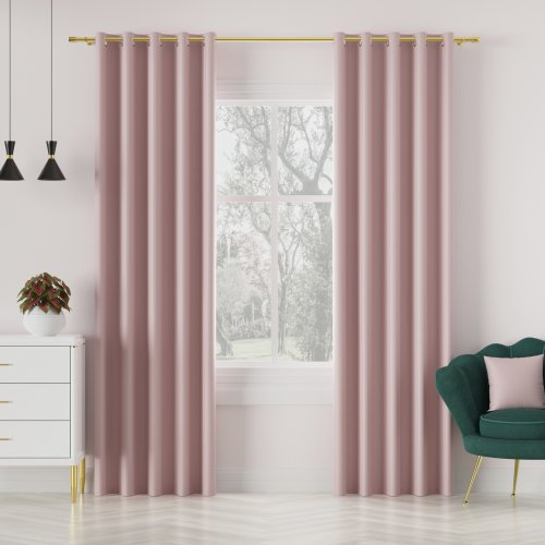 ZASŁONA DONA BLACKOUT ZACIEMNIAJĄCA max280cm (KOLOR 794) PUDROWY RÓŻOWY