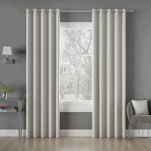 ZASŁONA DONA BLACKOUT ZACIEMNIAJĄCA max280cm (KOLOR 801) PASTELOWY SZARY