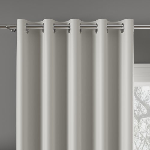 ZASŁONA DONA BLACKOUT ZACIEMNIAJĄCA max280cm (KOLOR 801) PASTELOWY SZARY