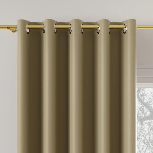 ZASŁONA DONA BLACKOUT ZACIEMNIAJĄCA max280cm (KOLOR 804) CIEMNY BEŻOWY