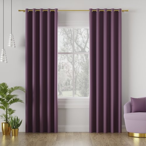 ZASŁONA DONA BLACKOUT ZACIEMNIAJĄCA max280cm (KOLOR 821) JAGODOWY