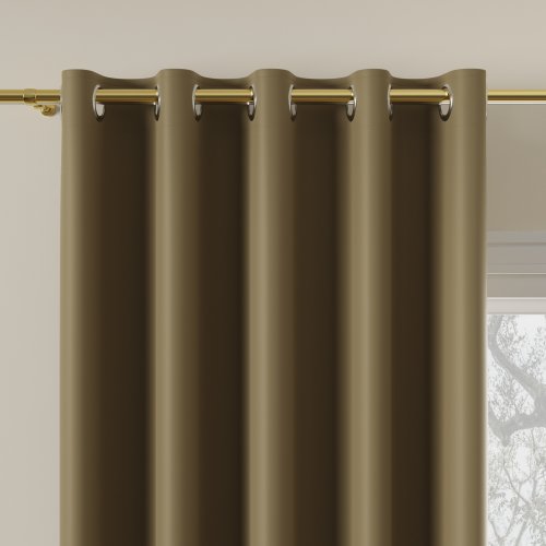 ZASŁONA DONA BLACKOUT ZACIEMNIAJĄCA max280cm (KOLOR 834) KHAKI