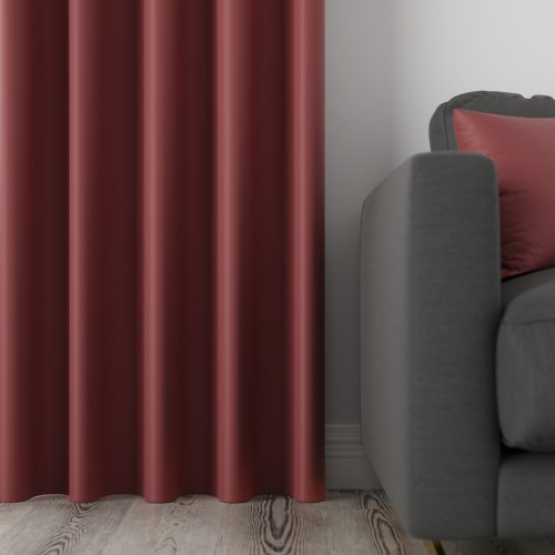 Zasłona dona blackout zaciemniająca max280cm (kolor 837) jasny czerwony