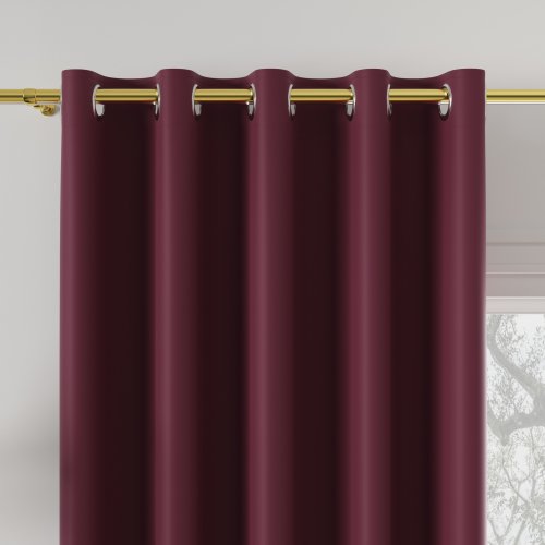 ZASŁONA DONA BLACKOUT ZACIEMNIAJĄCA max280cm (KOLOR 845) BORDOWY