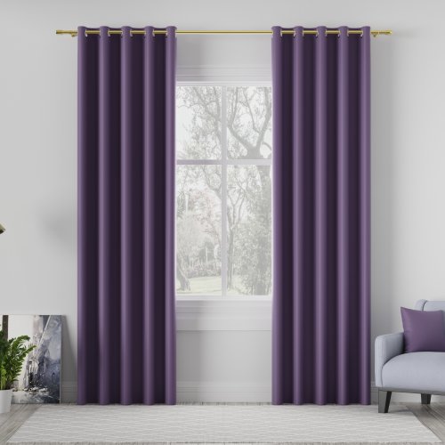 ZASŁONA DONA BLACKOUT ZACIEMNIAJĄCA max280cm (KOLOR 844) JASNY FIOLETOWY